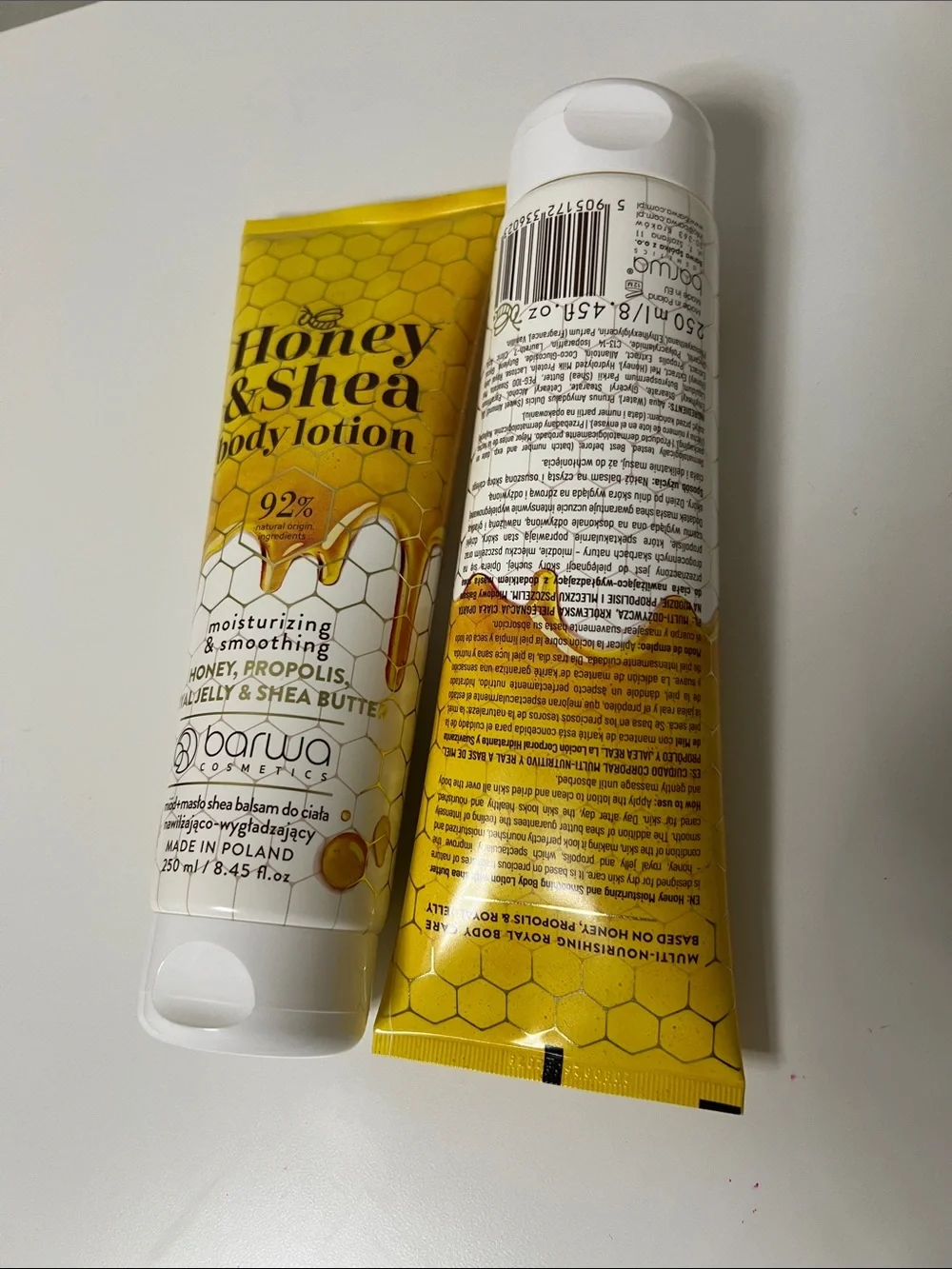 2 Set Barwa Cosmetics Honey & Shea‎ Body Lotion . Size 250ml/ 8.45 fl. Oz
